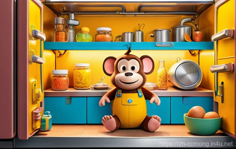 코코몽 캐릭터 성격 분석 - **"A vibrant and imaginative cartoon scene featuring Cocomong, a cute sausage-monkey character, inte...